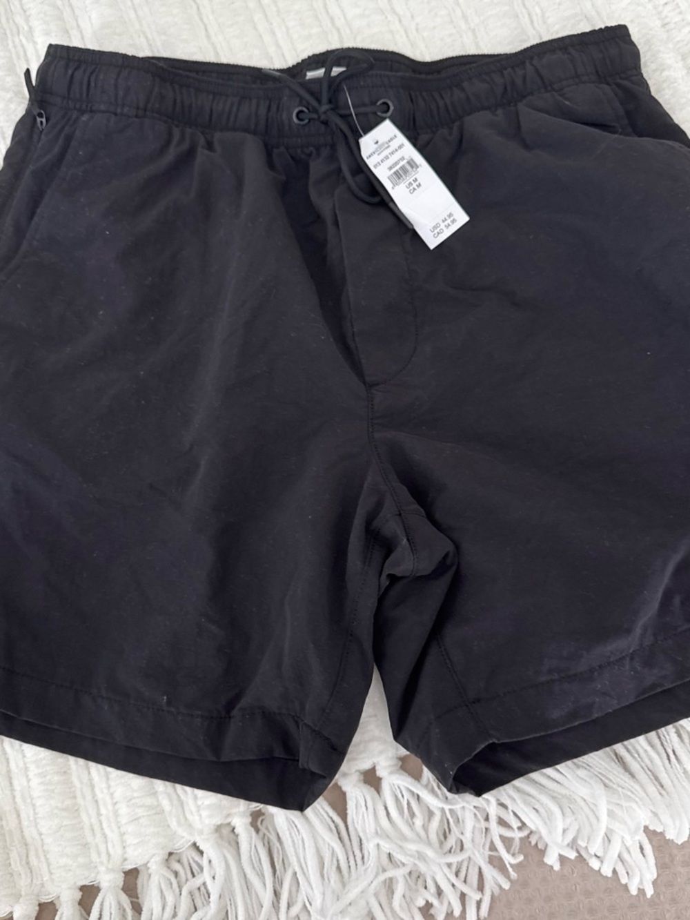 American Eagle Outfitters Black Athletic Drawstring Shorts